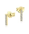 CZ Silver Ear Stud STS-3077